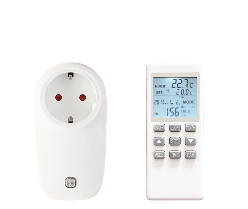 BEARWARE Steckdosen-Thermostat, max. 3680 W, programmierbar von 5